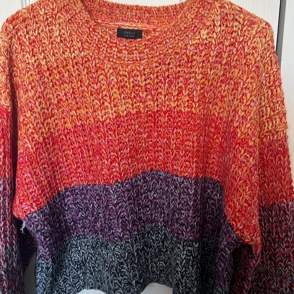 VICI Colorblock Wide Arm Cropped Knit - Picture 2 of 4